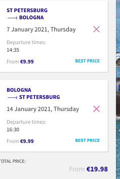 Прямые рейсы из Петербурга в Италию за 1790 рублей туда-обратно